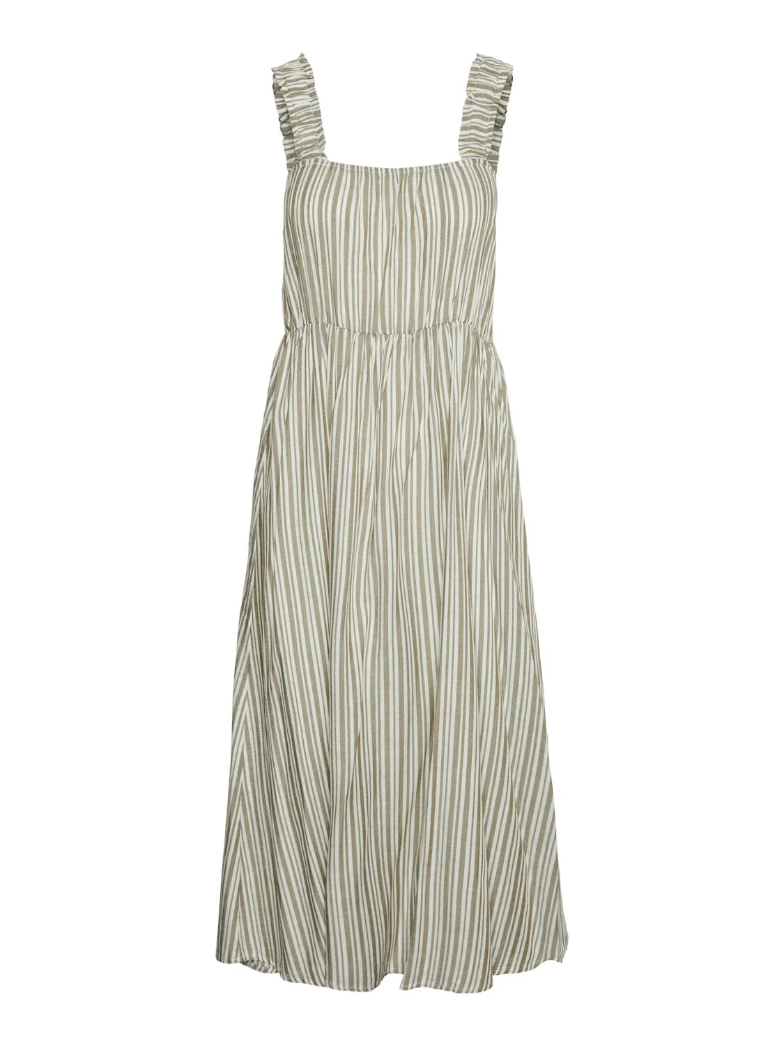 Pieces Pcalvina Sl Midi Dress 4472388 laurel oak cloud dancer