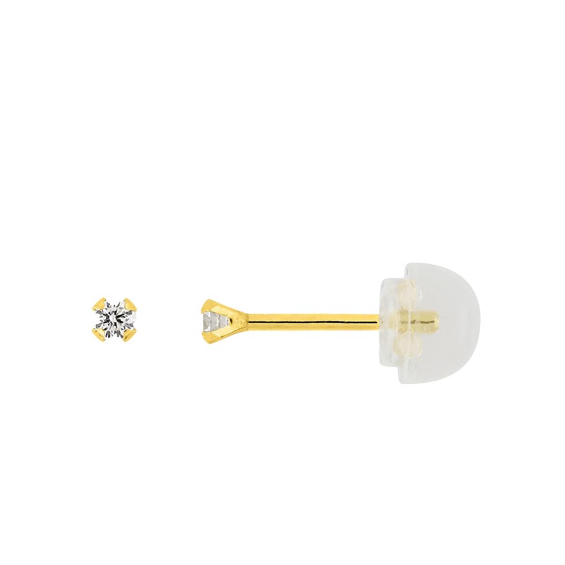 Boucles d'oreilles femme - Oxyde de zirconium - Or 18 Carats