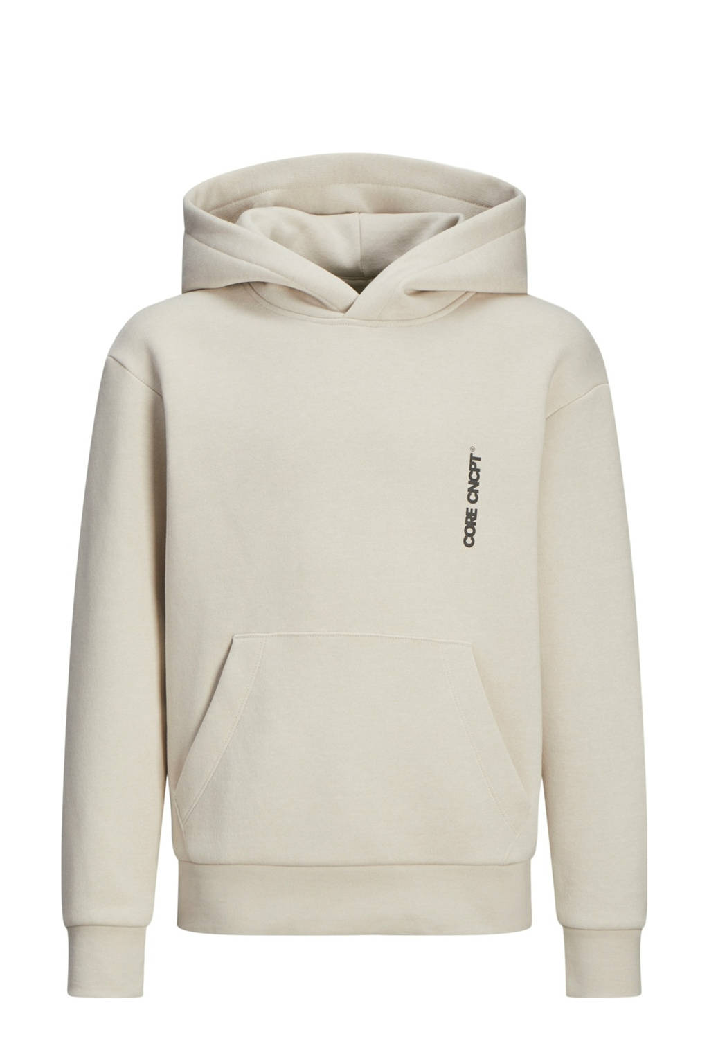 JACK & JONES sweater JCOAUTHENTIC met backprint ecru