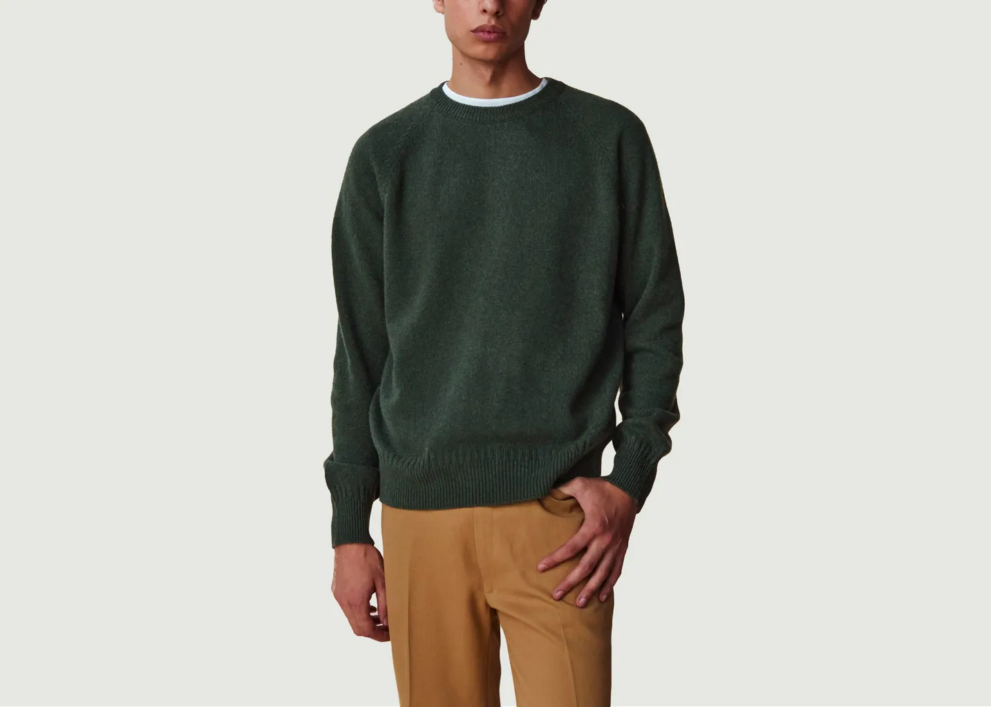 Pull Col Rond En Cachemire Tricot