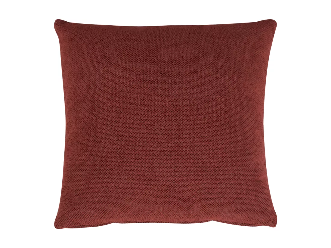 Chaise longue côté droite en tissu rouge GONESSE