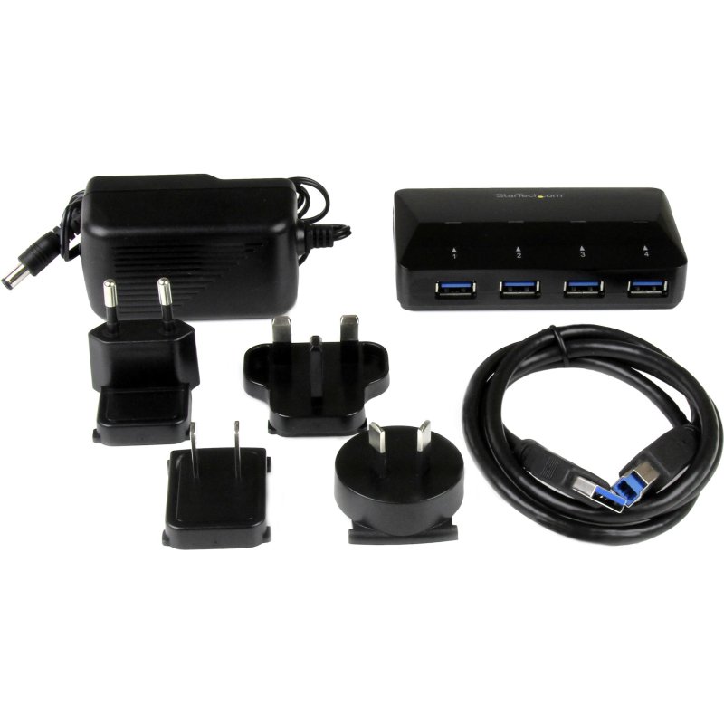StarTech.com Hub USB 3.0 à 4 ports plus port dédié à la charge de 2,4 A - 5Gbps