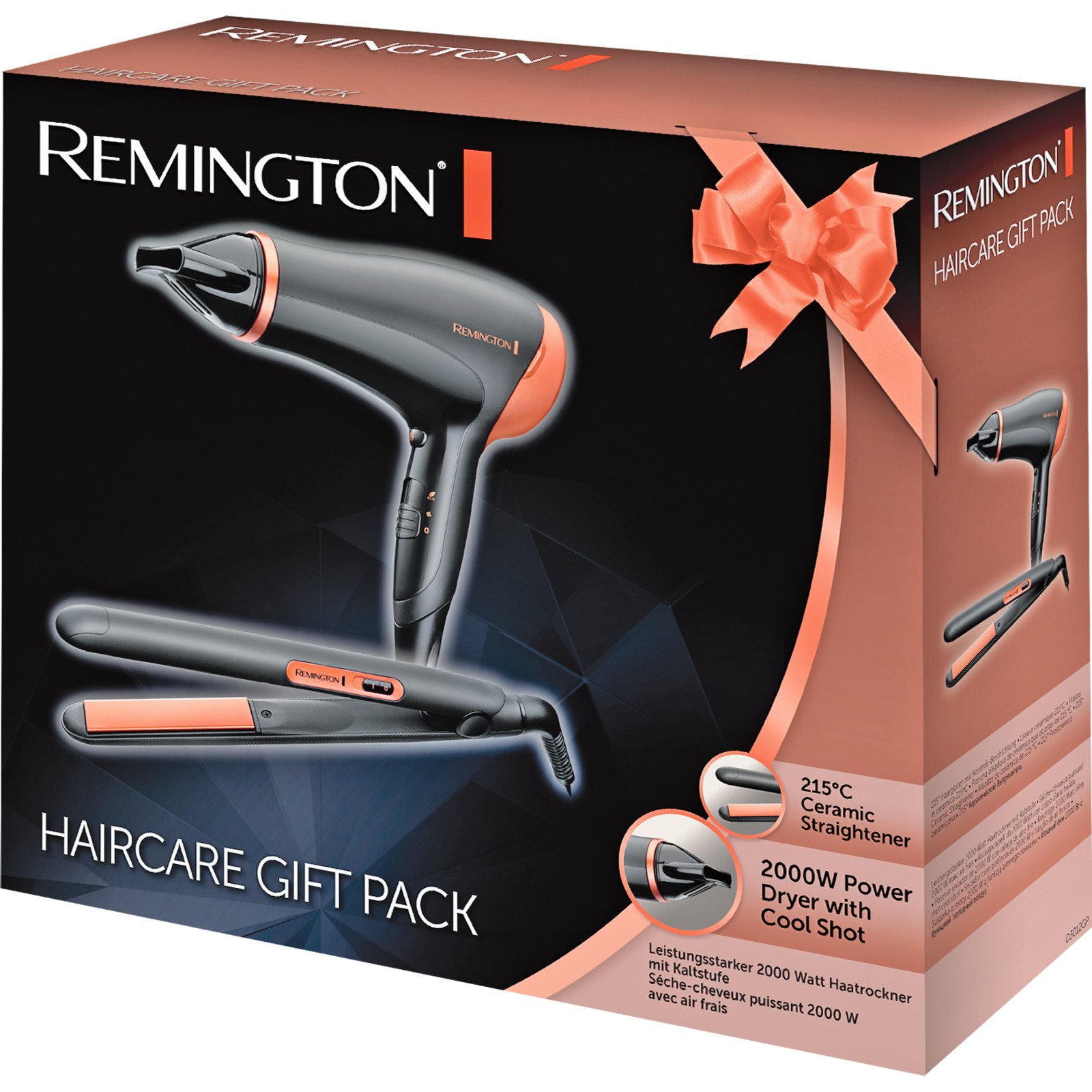 Remington Haartrockner Geschenkset D3012GP (D3010+S1450)