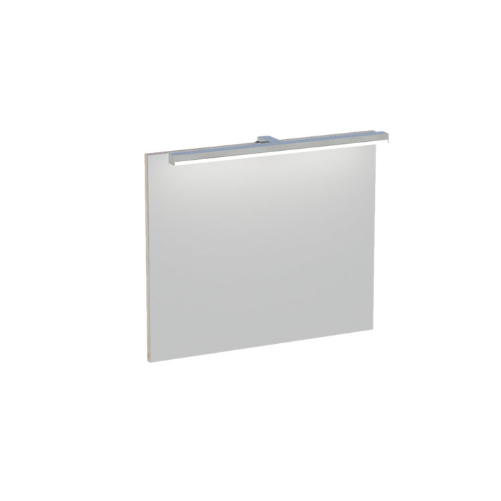 Miroir de salle de bains lumineux LED aspect chêne artisan 60 cm, Calao