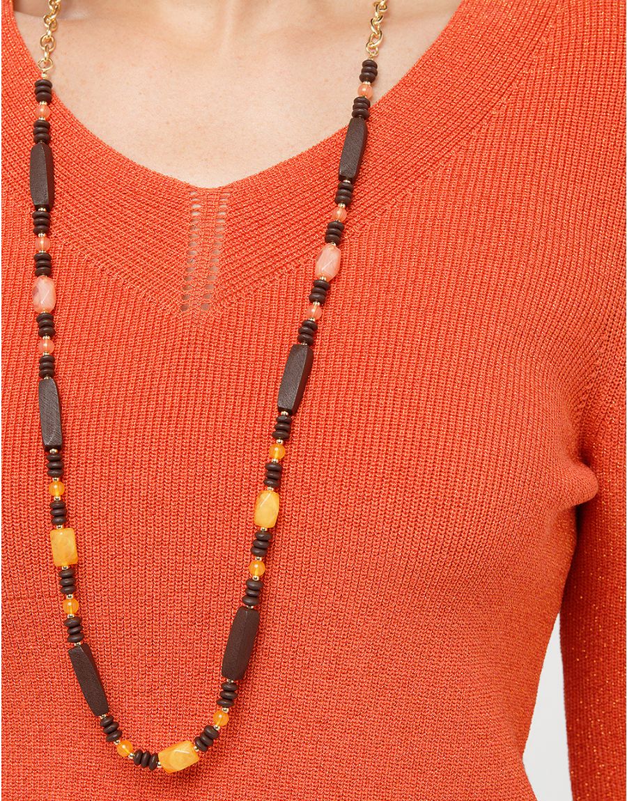 Pull irisé orange