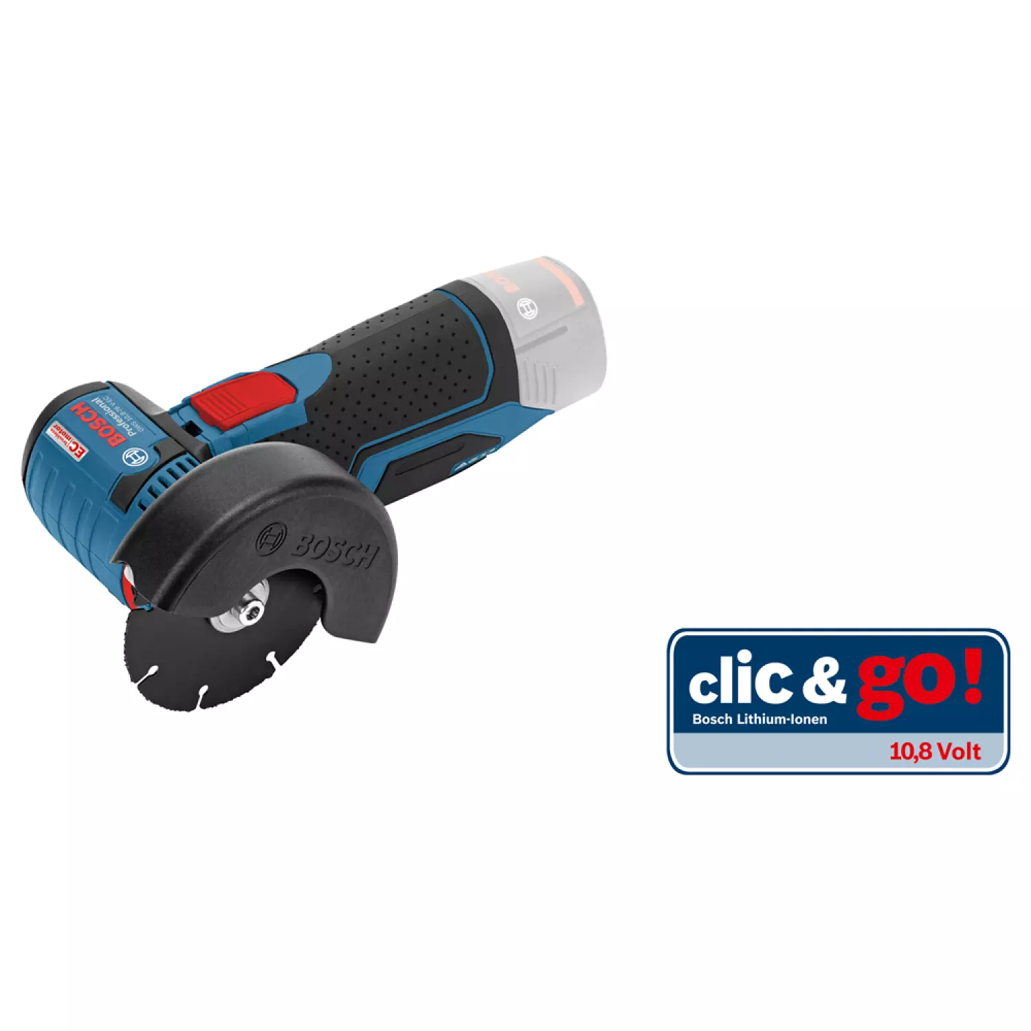 Bosch GWS 12V-76 12V Li-Ion Accu haakse slijper body - 76mm