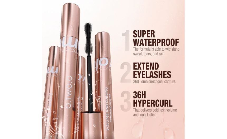 O.TWO.O - Super Stay Long Lasting Waterproof Zwarte Mascara