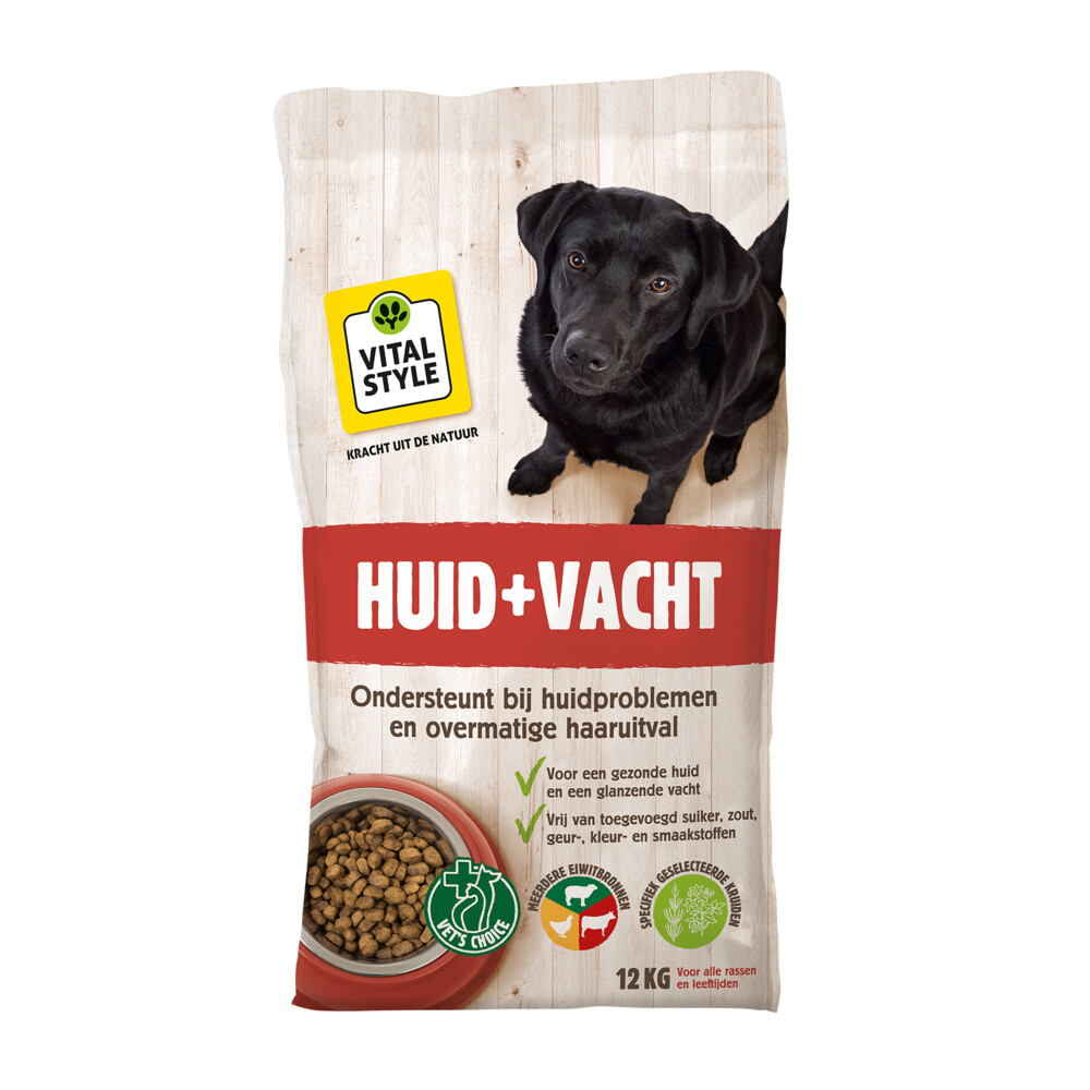 VITALstyle Hondenvoer Huid & Vacht 12 kg