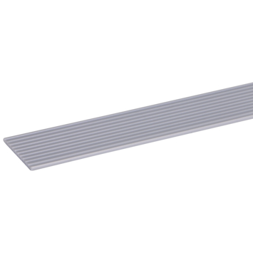 Slijtstrip kunststof RVS look zelfklevend 2,5x40mm 260cm