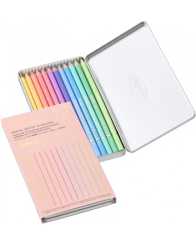 Pastel set 12 crayons de couleurs Holbein
