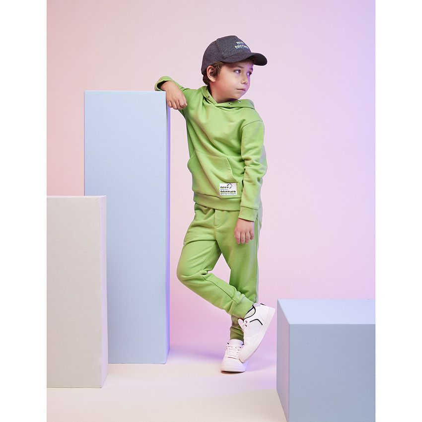 Pantalon de jogging uni en molleton pour garçon - Vert