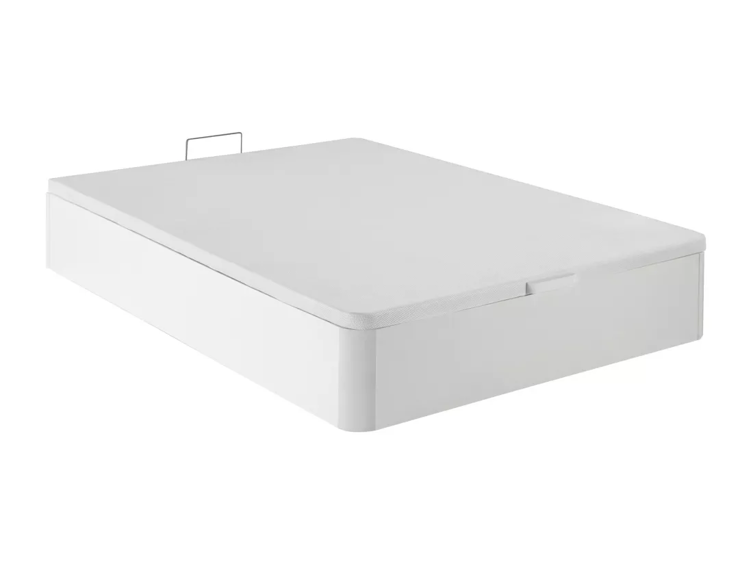 Ensemble 120 x 200 cm sommier coffre blanc + matelas mousse ép.15cm - DANAE II de YSMÉE