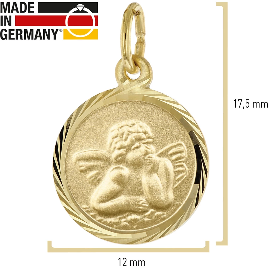 Acalee Halskette mit Schutzengel Gold 3338K Kinderschmuck gold