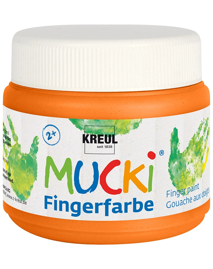 Fingerfarbe MUCKI in orange 150 ml