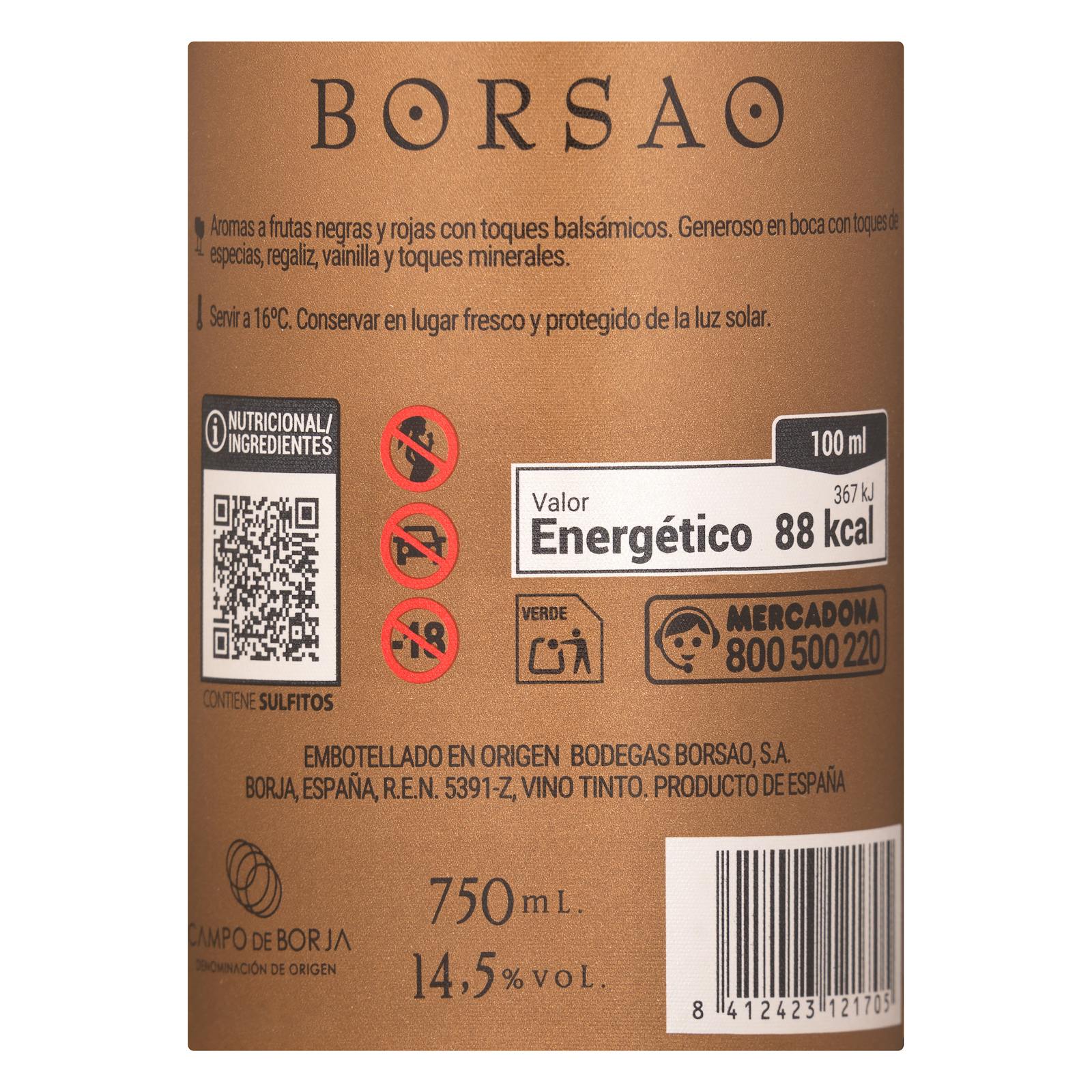 Vin rouge DO Campo de Borja Baril de Borsao