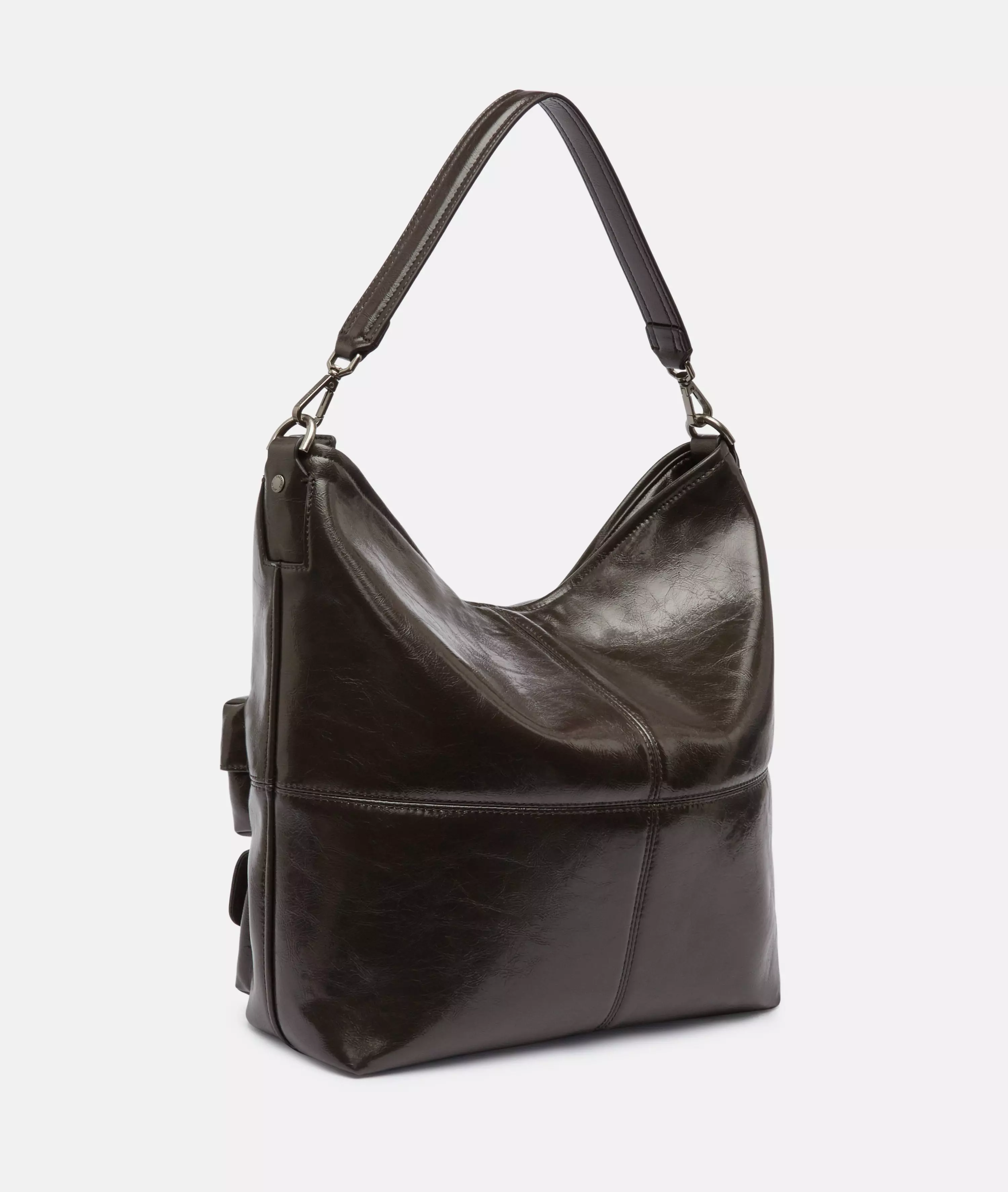 Archive LK 204 Hobo M Spacious shoulder bag in patent leather look with glossy finish
