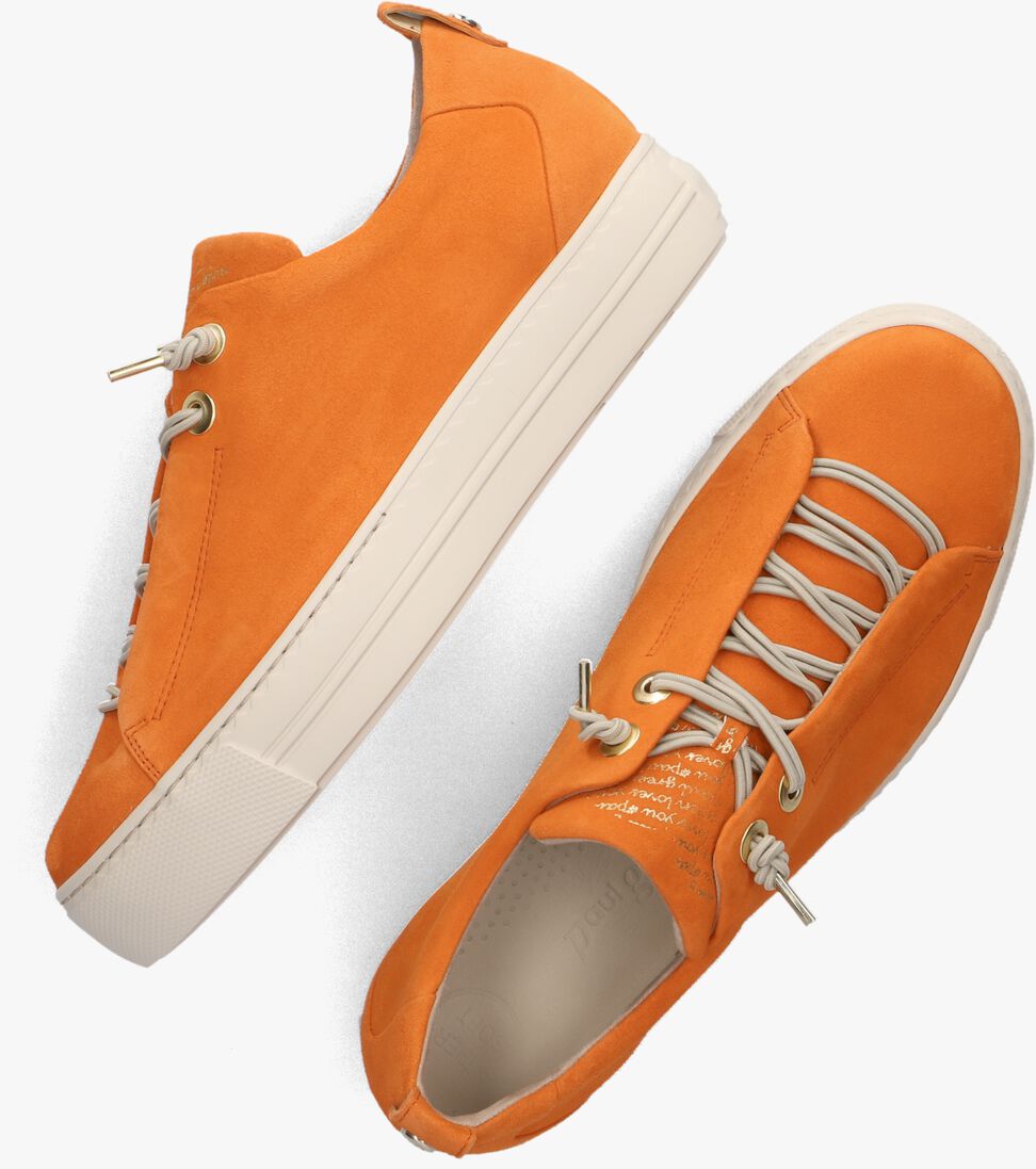 PAUL GREEN oranje paul green lage sneakers 5017