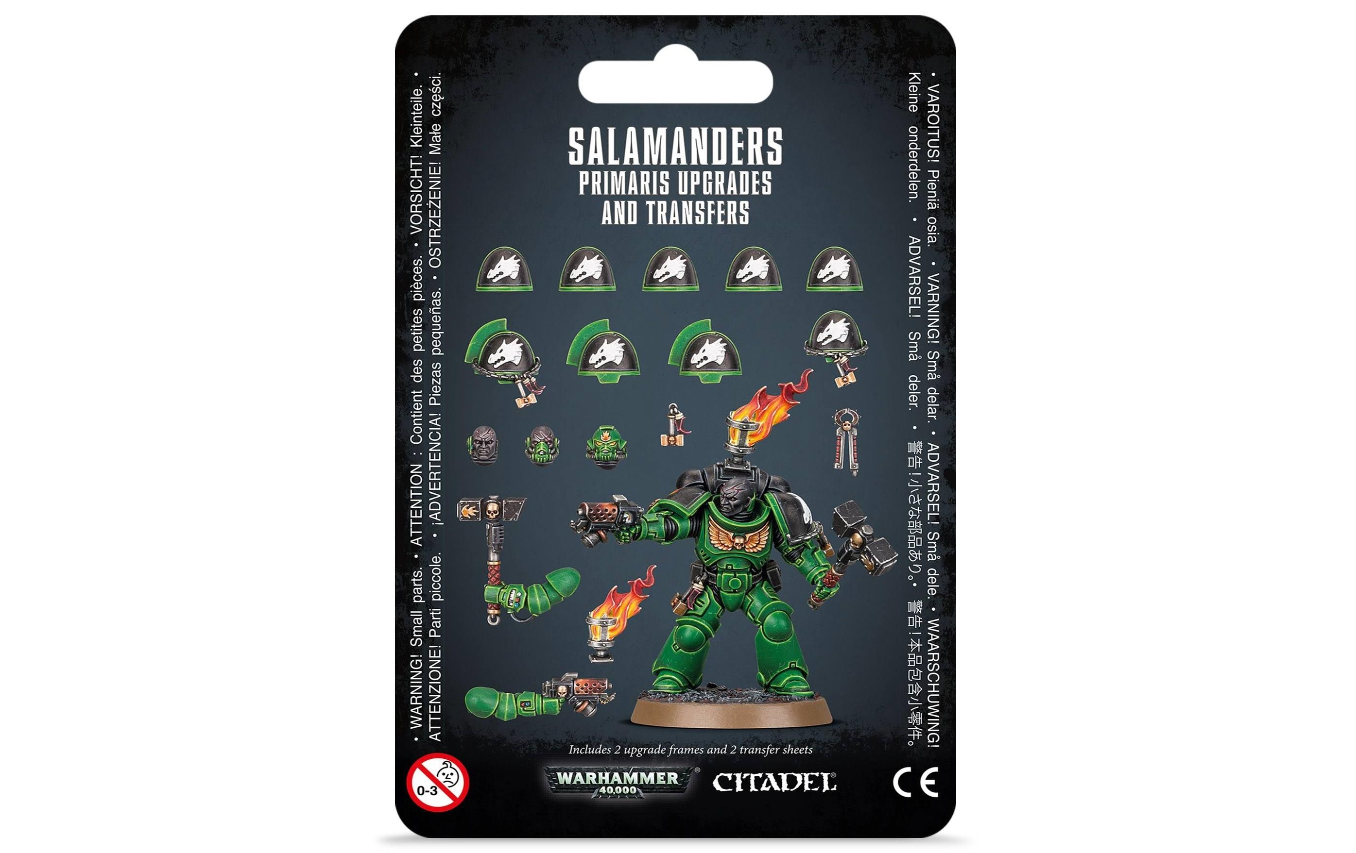 Upgrades WH40K Salamanders Primaris + AbziehbilderbögenFigurenteile und Aufkleber