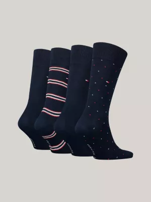 Caixa de presente com 4 pares de meias clássicas