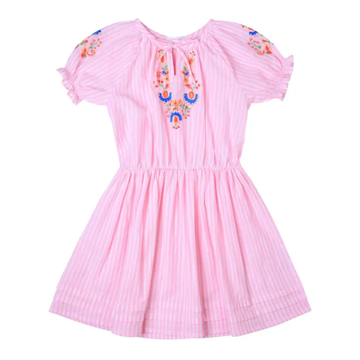 Kidsagogo Robe Grenada Rayée | Rose
