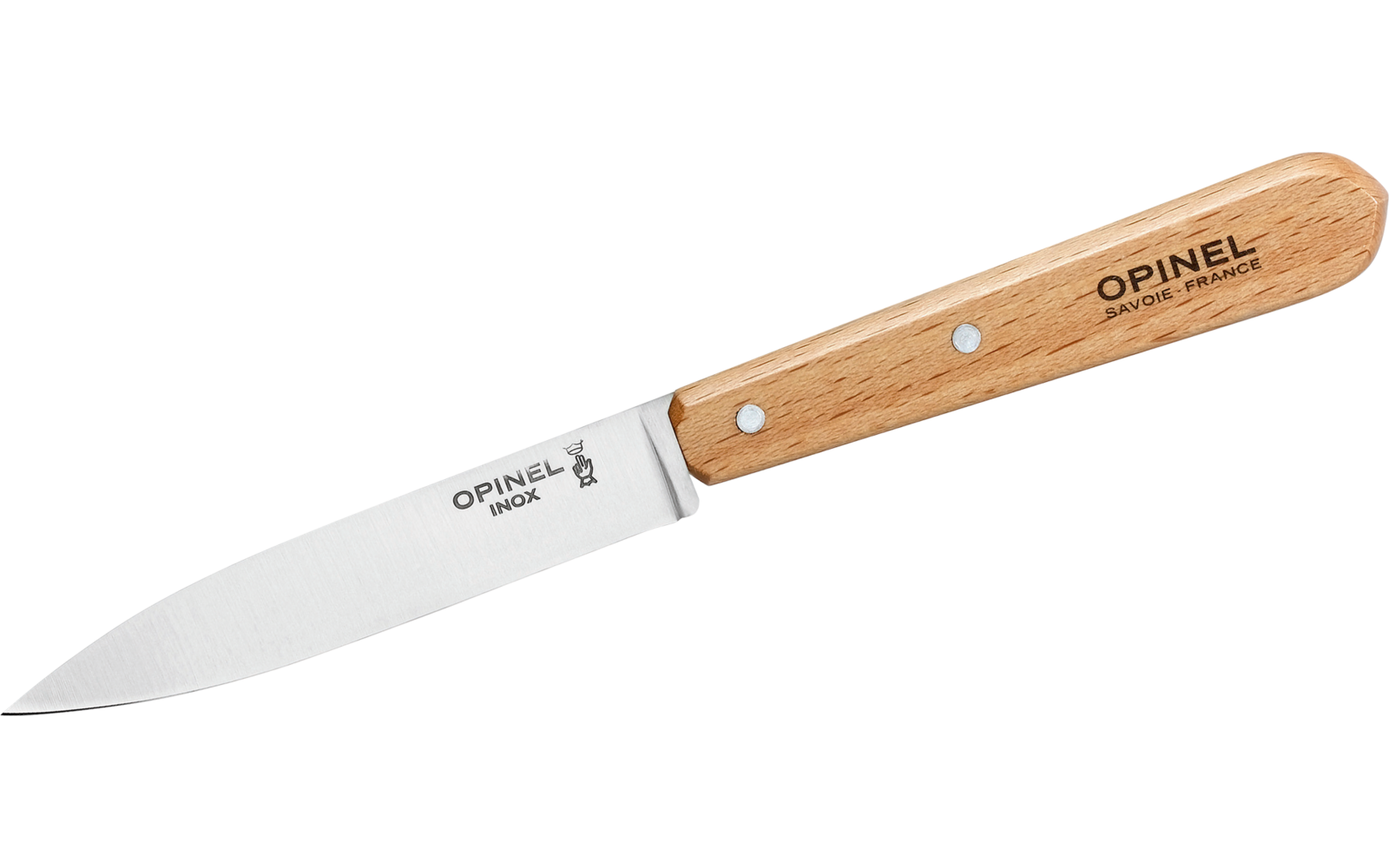 Opinel N°112 Gemüsemesser / Küchenmesser naturfarben Klingenlänge 10 cm