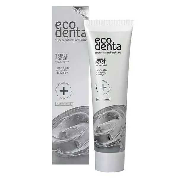 Pasta de dentes Ecodenta Expert Tripla Força com Argila 100ml