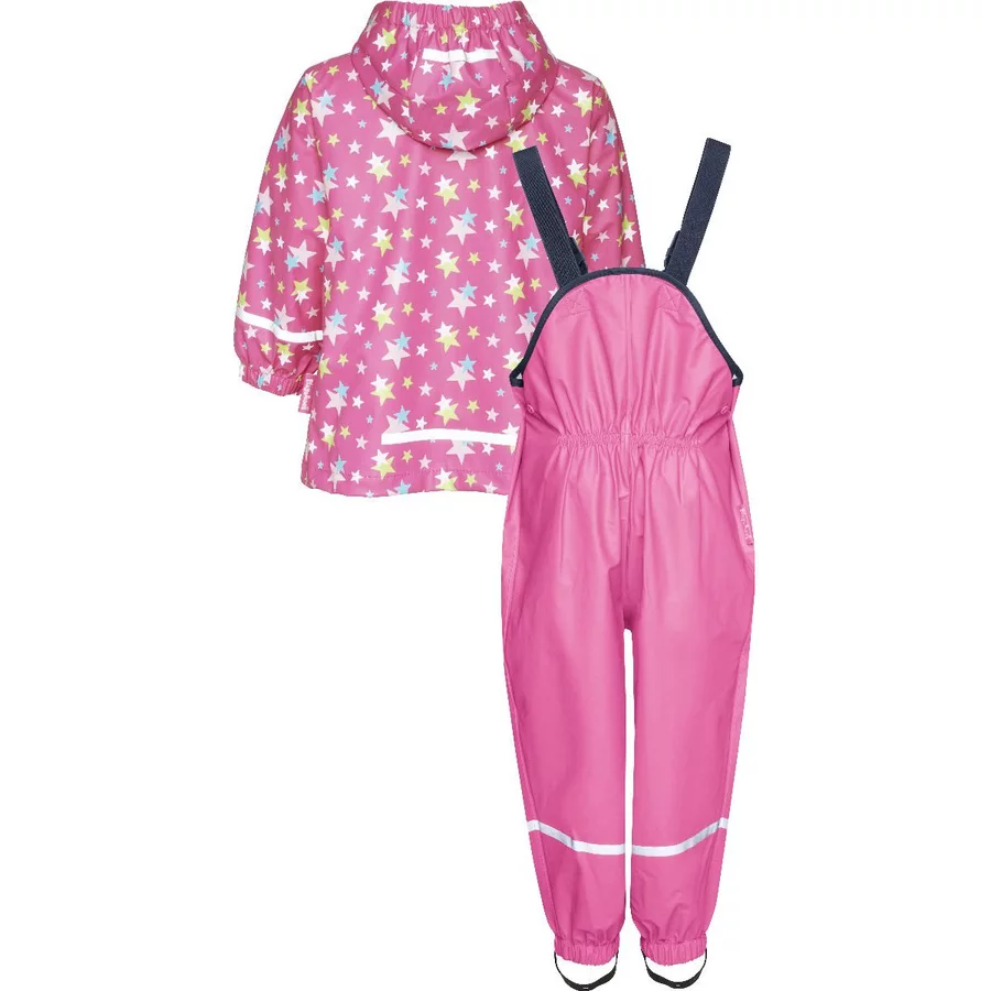 Playshoes Regen-Set Sterne pink