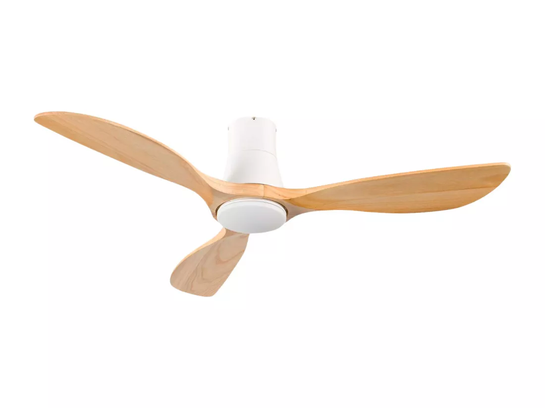 Ventilateur de Plafond avec Lumière 3 Pales 56 W 6 Vitesses Dakota Blanc Thinia Home