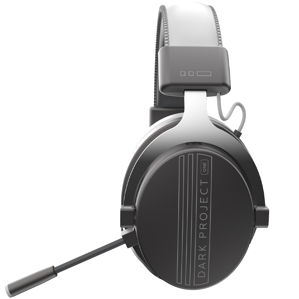 One VEXO 2.4GHz / Bluetooth Over-Ear Gaming Kopfhörer Headset mit Mikrofon (DPO_VEXO_WL ESS_GREY) - Grau