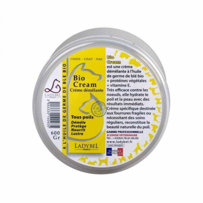 Crème démêlante Bio Cream Ladybel chien et chat