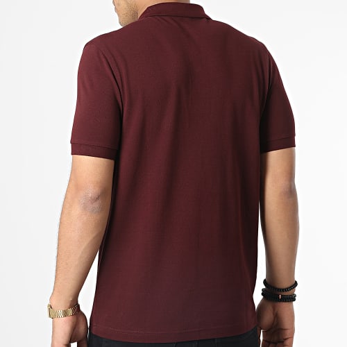 Polo Manches Courtes Plain Fred Perry M6000 Bordeaux