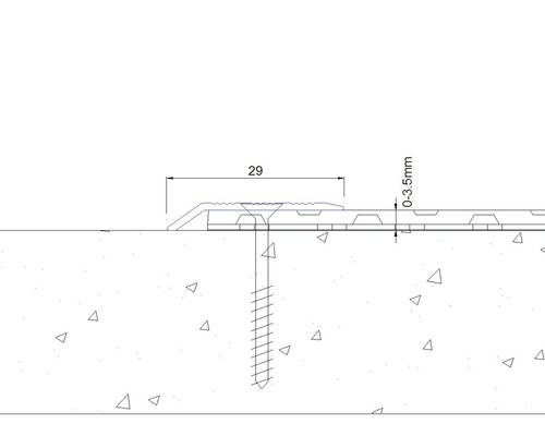 SKANDOR aanpassingsprofiel champagne geanodiseerd geperforeerd 5x29x2700 mm