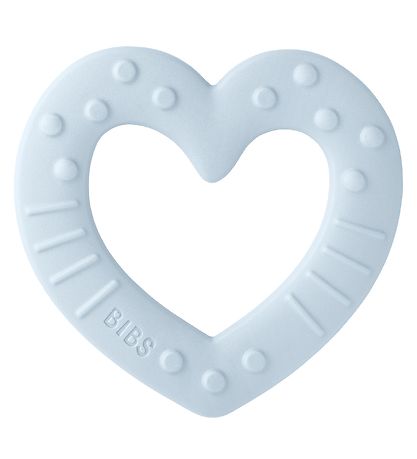 BIBS Bådering - Heart - Baby Blue