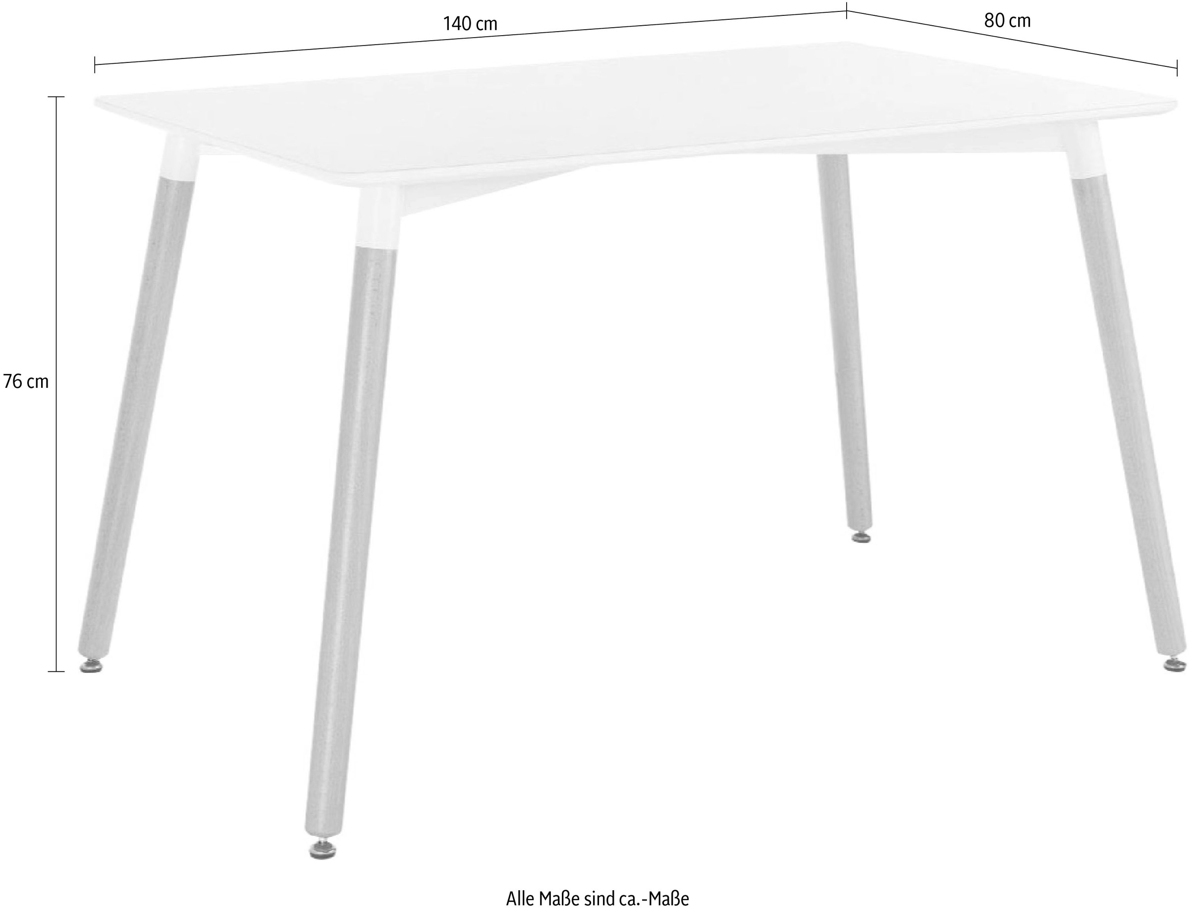 Paroli Esstisch »Piloto« Breite 140 cm