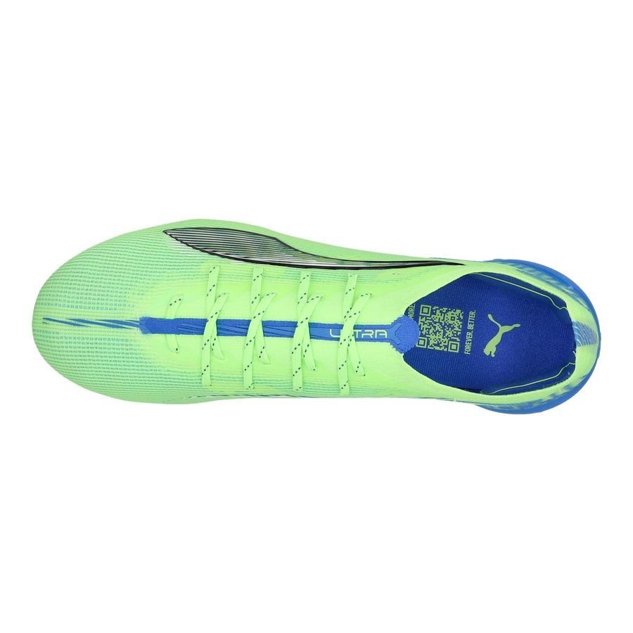 PUMA Ultra 5 Ultimate FG Lights Out - Fizzy Apple/Blanc/Bleu Femme
