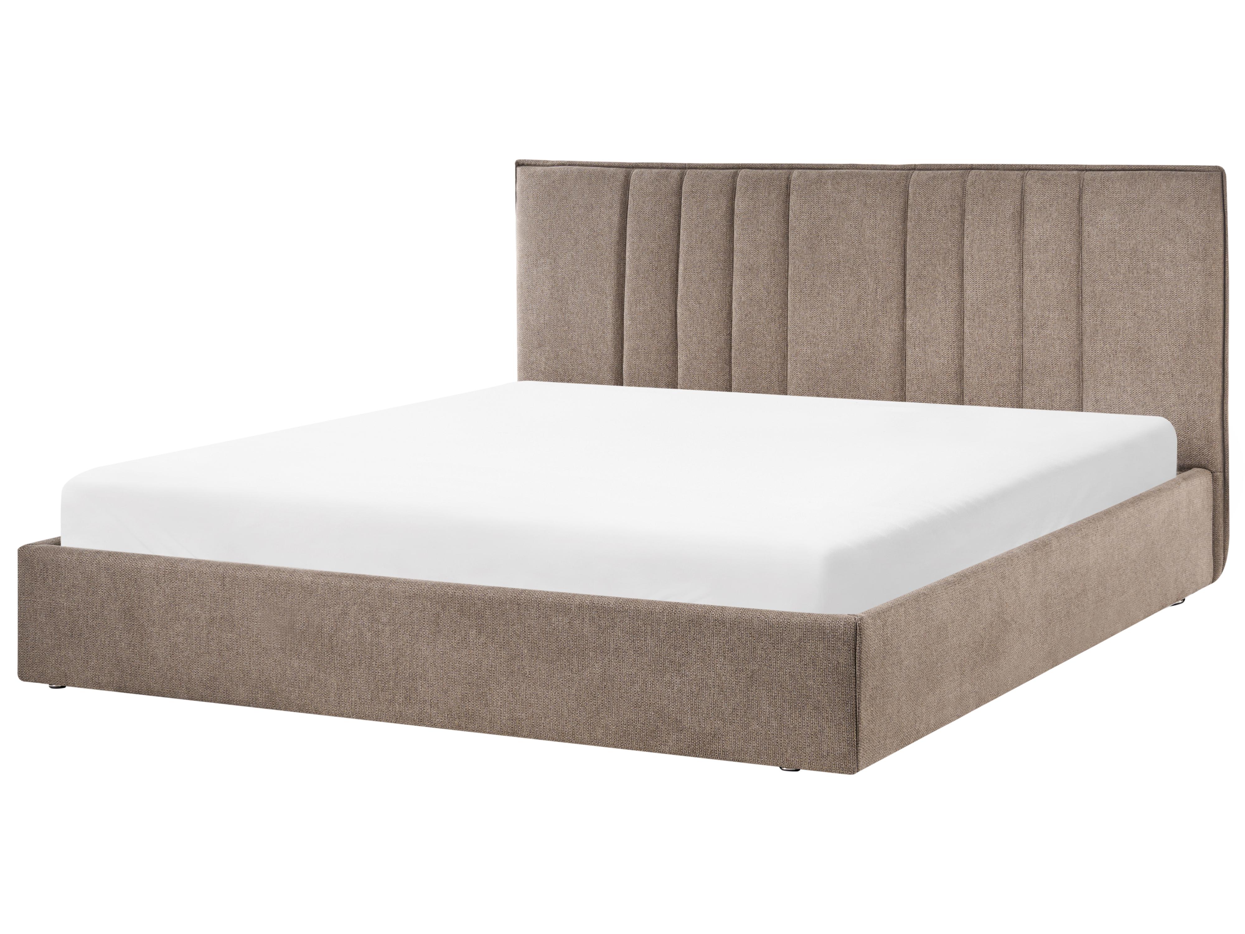 Bed met opbergruimte Stof TARASCON 180 x 200 cm Taupe