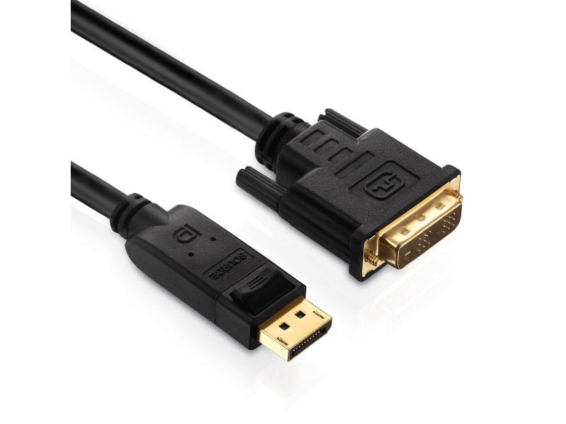 PureLink Kabel DisplayPort - DVI-D, 2 m DisplayPort auf DVI Kabel, 2 Meter, schwarz