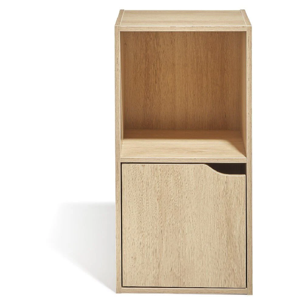 Meuble 2 casiers contreplaqué 1 niche 1 porte