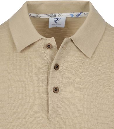 R2 Polo Knitted Beige 128.KNITPOLO.002-045 kopen
