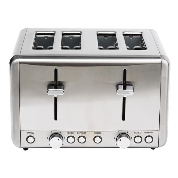 Champion Brødrister 4 plater 1000W BR420 Rustfritt stål