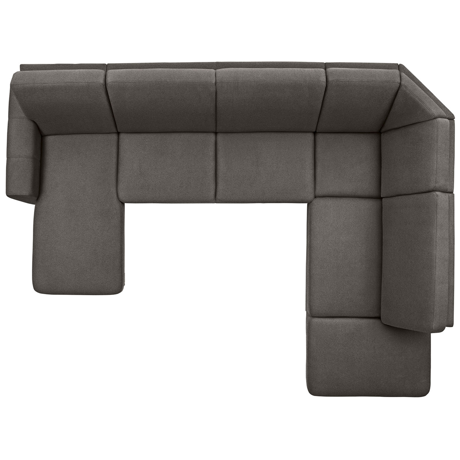 polsterpower Wohnlandschaft - Belle grey - Basismodell - links
