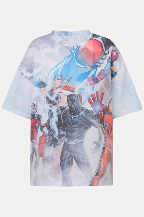 Marvel T-Shirt, Rundhals, Oversized, Unisex, Print