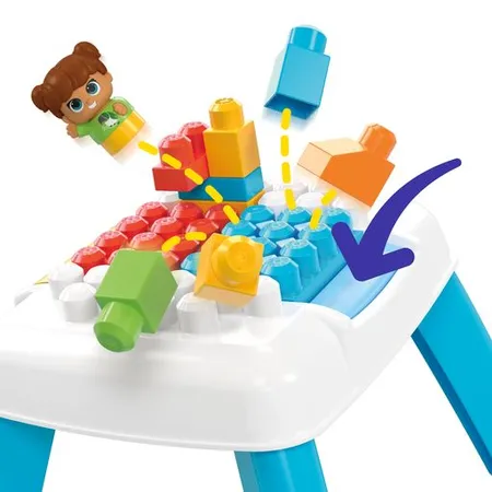 Mattel MEGA BLOKS Bauset Bau- und Purzeltisch mit 2 Purzelfunktionen