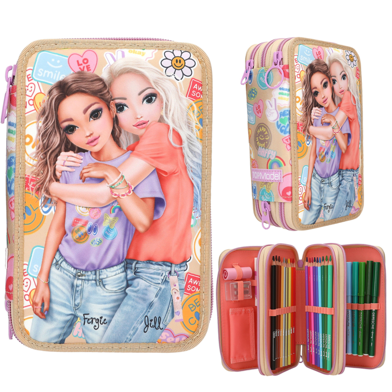 TOPModel 3-vaks etui GIRL POWER