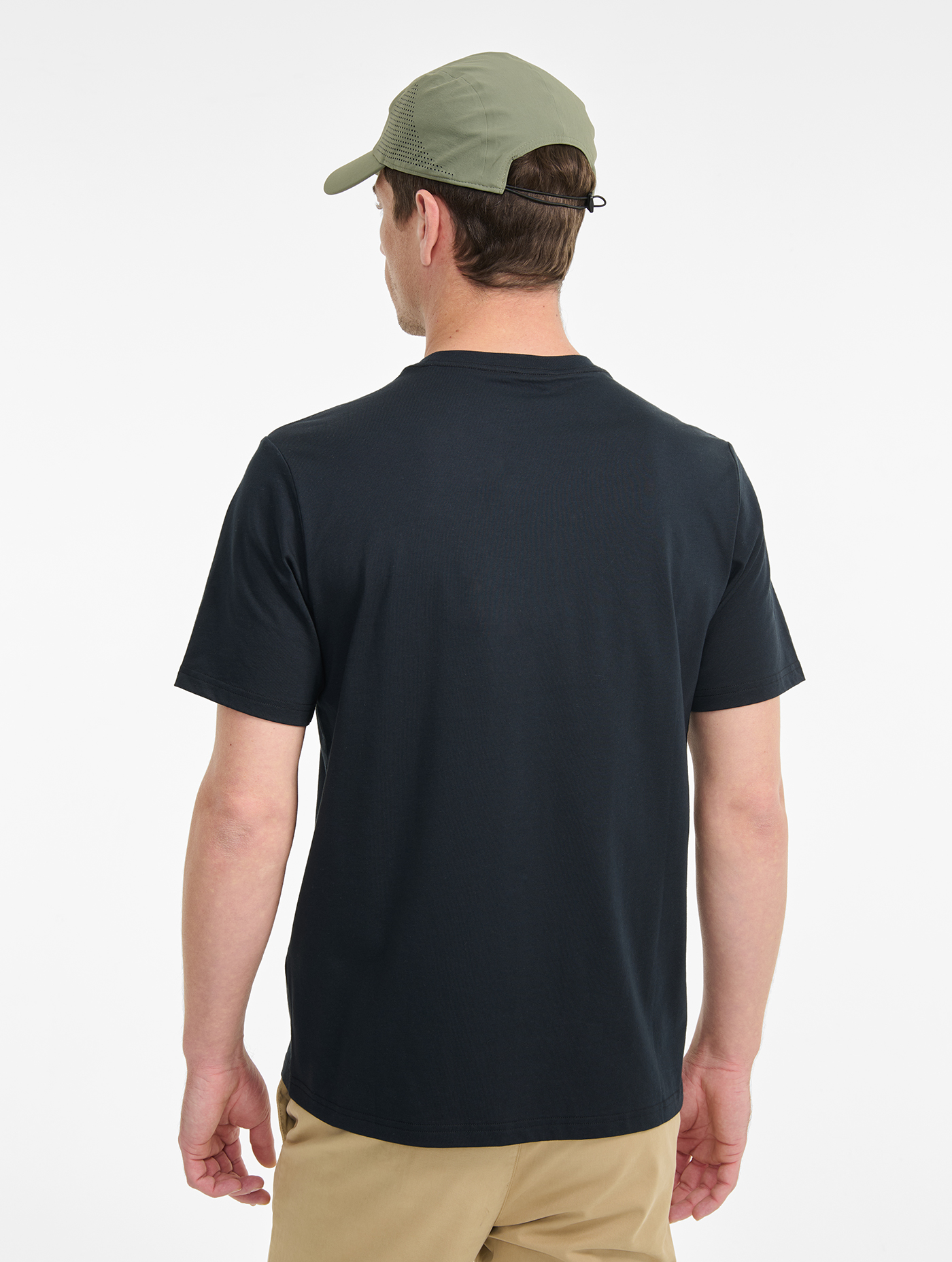 T-shirt col rond antibactérien et DRY FAST TEXTILE® NOIR