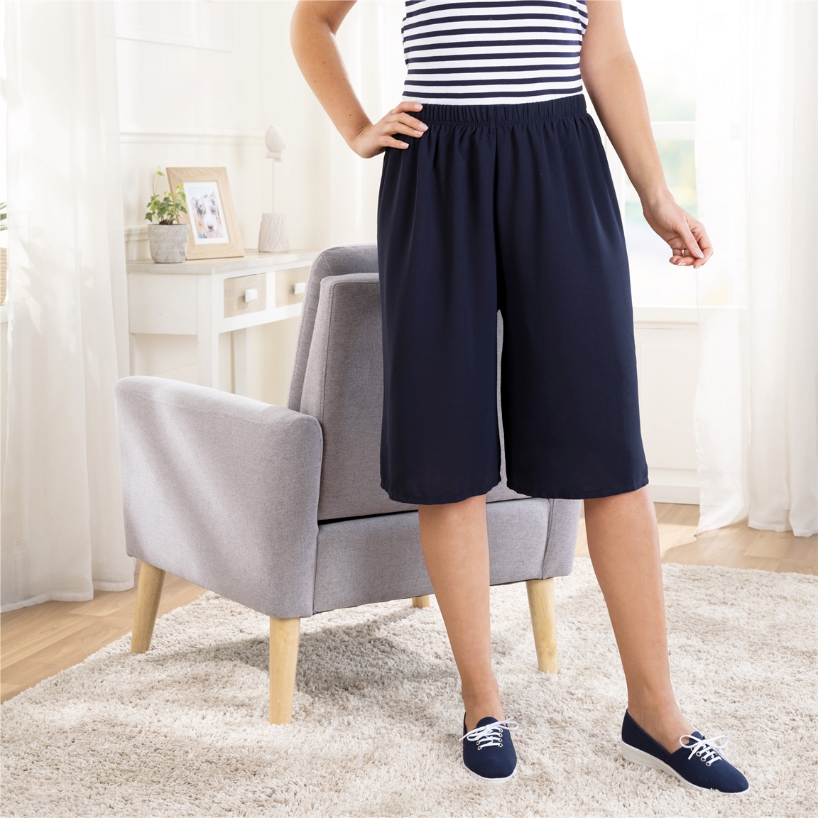 Jupe culotte marine