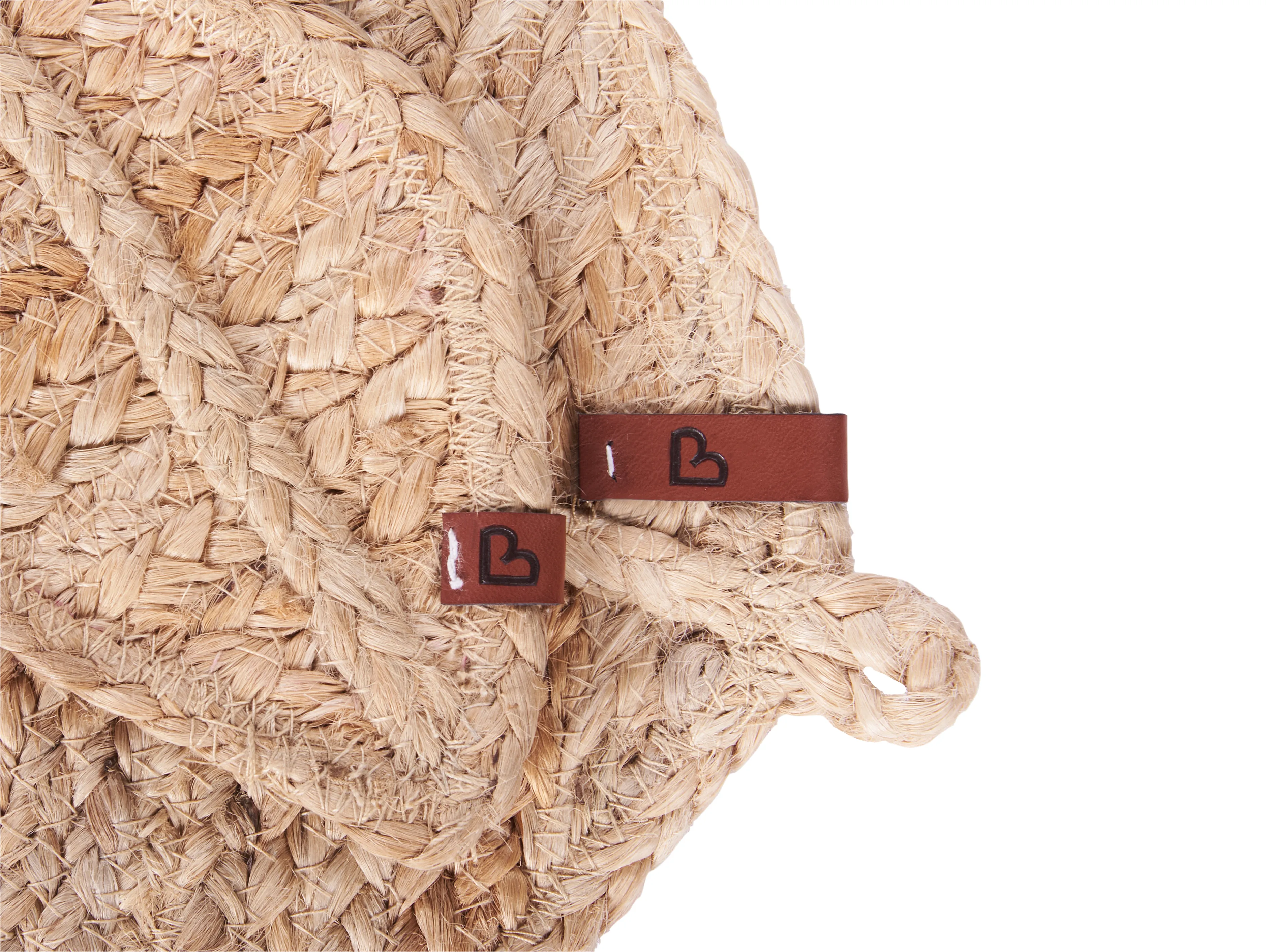 Placemats en onderzetters set PEPPERLEAF Natuurlijk Jute