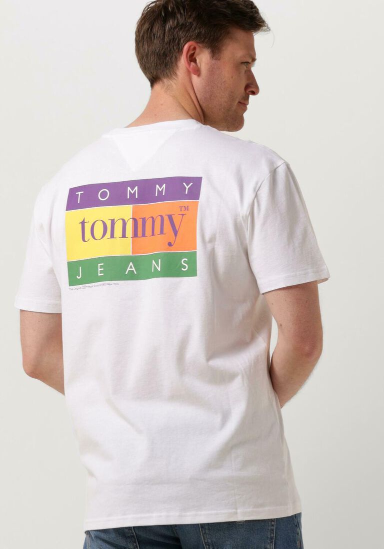 TOMMY JEANS gebroken wit tommy jeans t-shirt tjm reg summer flag tee