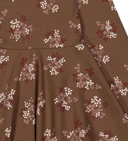 M?Slå Kjole - Flora Swing - Bark/Cabernet/Nightingale