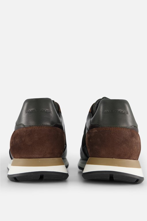 Ambitious Grizz Khaki Sneakers groen Leer
